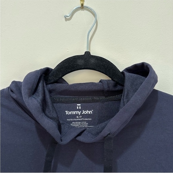 NWT Tommy John Luxe French Terry Hoodie Night Sky Navy Blue - Picture 6 of 7